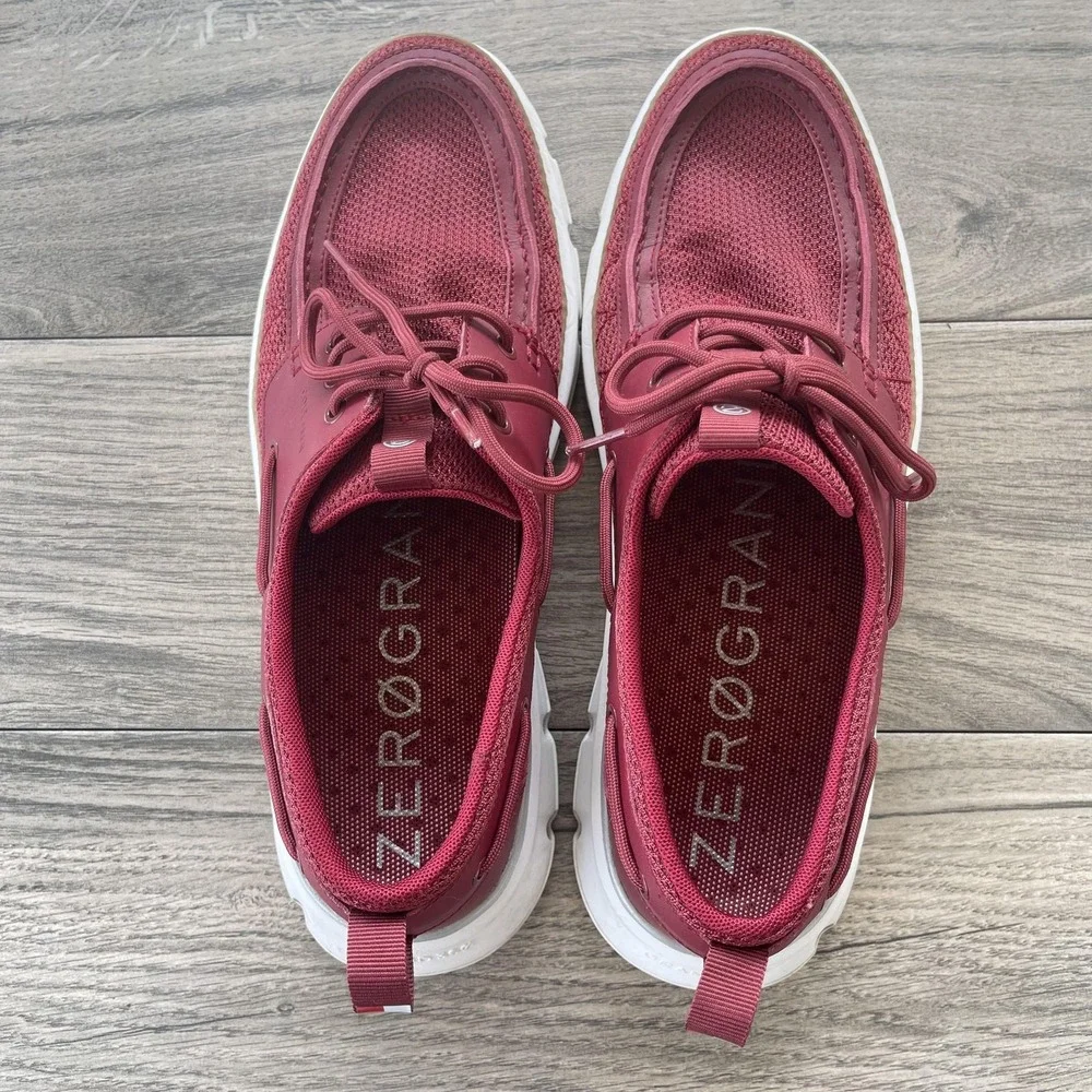 Cole Haan Zerogrand‎ Regatta Boat Shoes Men11.5 Red Mesh Grand 360 Dock C35976